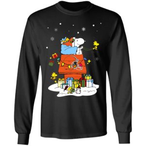 Cleveland Browns Santa Snoopy Wish You A Merry Christmas Shirt