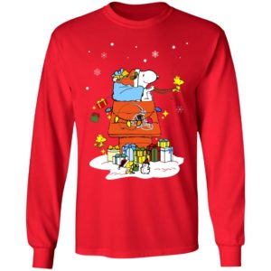 Cleveland Browns Santa Snoopy Wish You A Merry Christmas Shirt