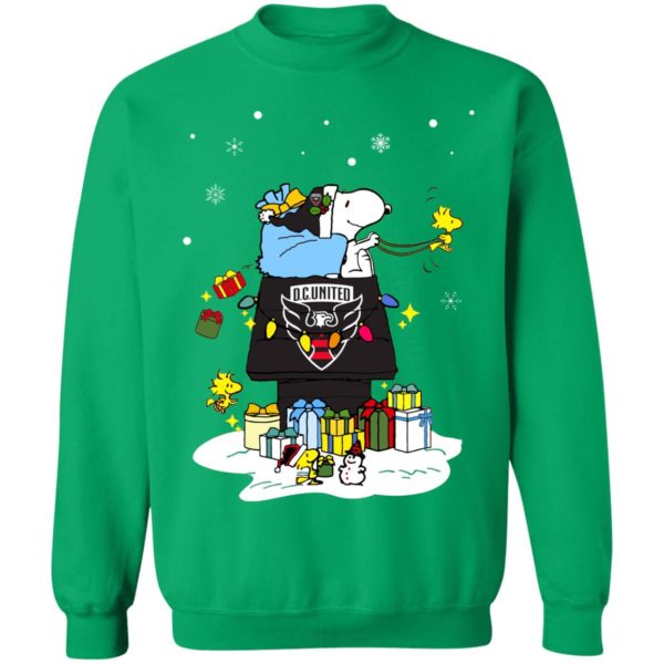 DC United Santa Snoopy Wish You A Merry Christmas Shirt