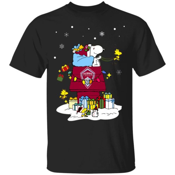 Colorado Rapids Santa Snoopy Wish You A Merry Christmas Shirt