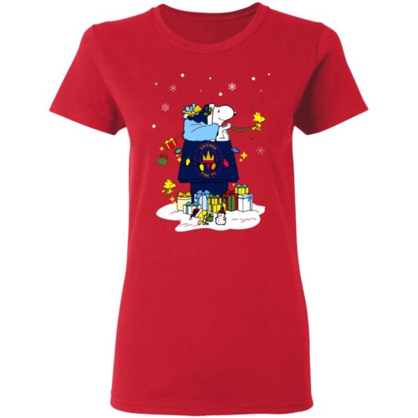 Chicago Fire Santa Snoopy Wish You A Merry Christmas Shirt