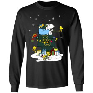 Baylor Bears Santa Snoopy Wish You A Merry Christmas Shirt