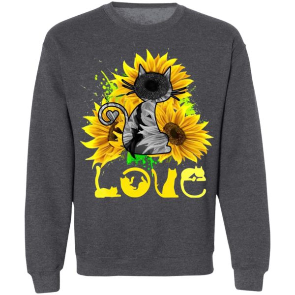 Love Cat Sunflower Shirt