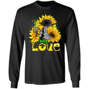 Love Cat Sunflower Shirt