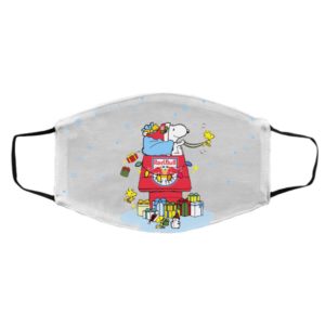 New York Red Bulls Santa Snoopy Wish You A Merry Christmas face mask