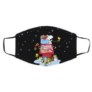New England Revolution Santa Snoopy Wish You A Merry Christmas face mask