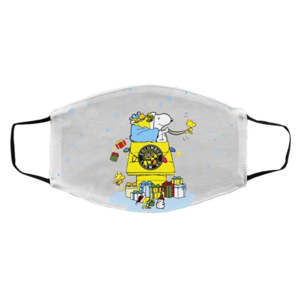 Columbus Crew SC Santa Snoopy Wish You A Merry Christmas face mask