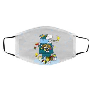 Jacksonville Jaguars Santa Snoopy Wish You A Merry Christmas face mask