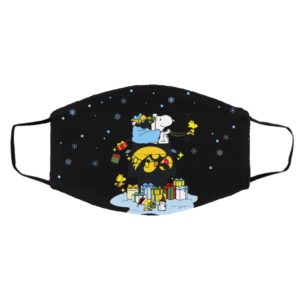 Iowa Hawkeyes Santa Snoopy Wish You A Merry Christmas face mask