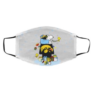 Iowa Hawkeyes Santa Snoopy Wish You A Merry Christmas face mask