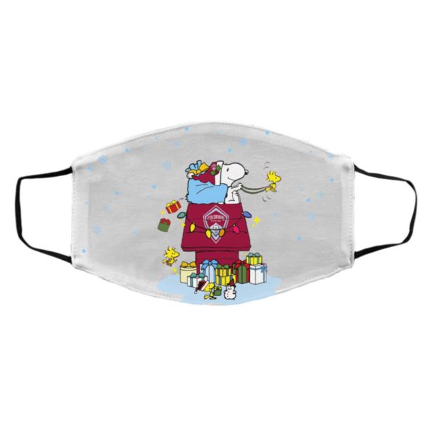 Colorado Rapids Santa Snoopy Wish You A Merry Christmas face mask