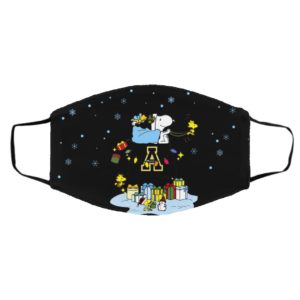 Appalachian State Mountaineers Santa Snoopy Wish You A Merry Christmas face mask