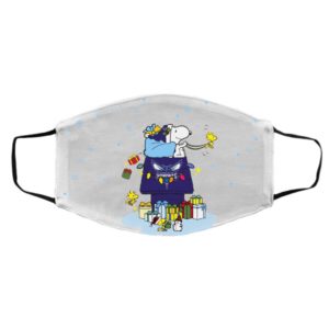 Charlotte Hornets Santa Snoopy Wish You A Merry Christmas face mask