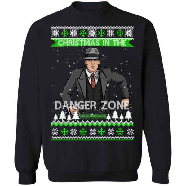 Archer Christmas In The Danger Zone Ugly Christmas Sweater