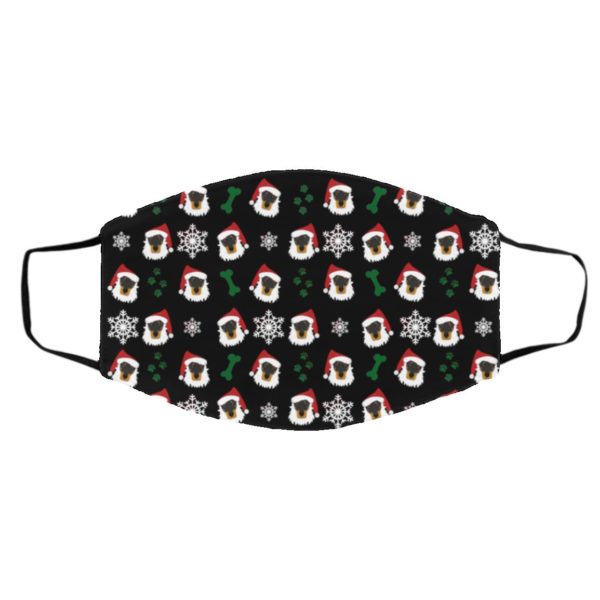 Doberman Dog Pattern Christmas Face Mask