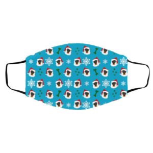 Doberman Dog Pattern Christmas Face Mask