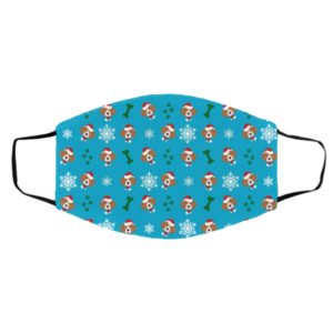 Beagle Dog Pattern Christmas Face Mask