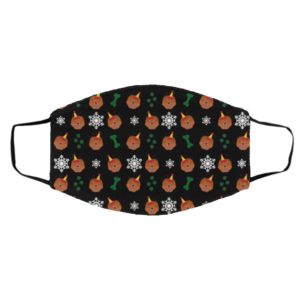 Chow Chow Dog Pattern Christmas Face Mask