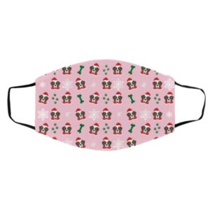 Saint Dog Pattern Christmas Face Mask