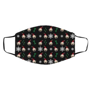 Pug Dog Pattern Christmas Face Mask