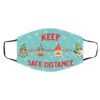Gnome 2m 6ft Keep Safe Distance At Christmas Face Mask