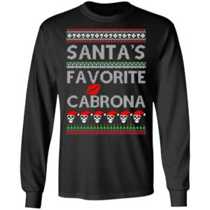 Santa's Favorite Cabrona OG Navidad Christmas Ugly Sweatshirt
