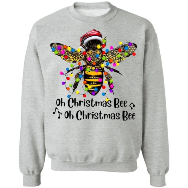 Bee Santa Oh Christmas Bee Oh Christmas Bee Light Shirt