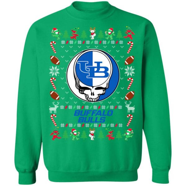 Buffalo Bulls Gratefull Dead Ugly Christmas Sweater