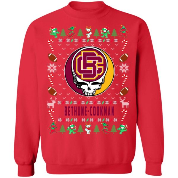 Bethune Cookman Wildcats Gratefull Dead Ugly Christmas Sweater