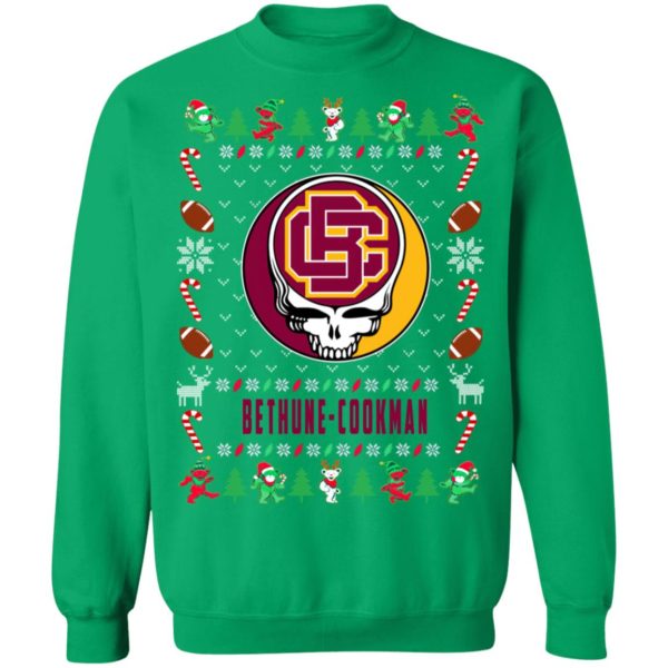 Bethune Cookman Wildcats Gratefull Dead Ugly Christmas Sweater