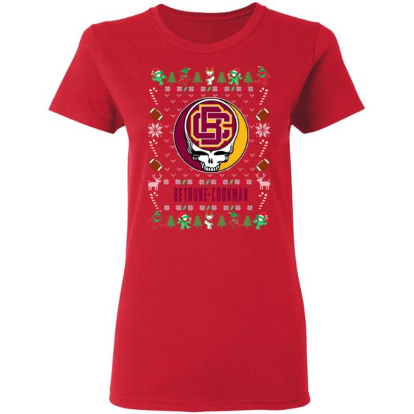 Bethune Cookman Wildcats Gratefull Dead Ugly Christmas Sweater