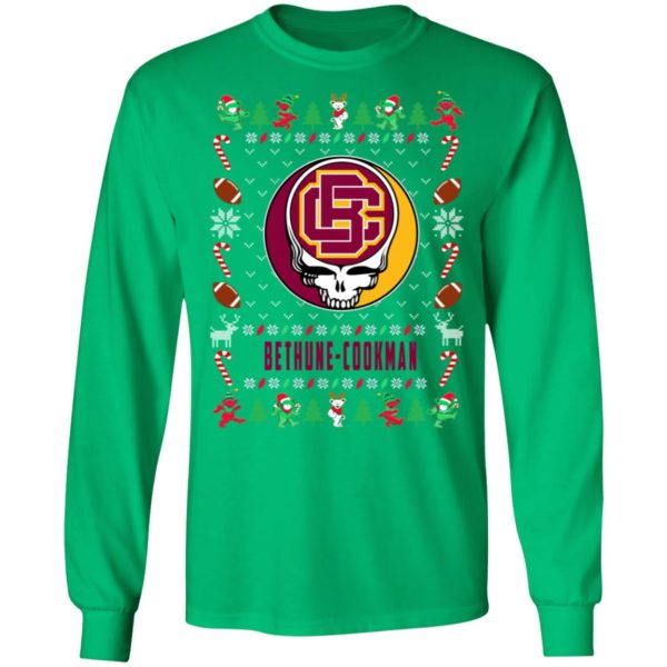 Bethune Cookman Wildcats Gratefull Dead Ugly Christmas Sweater