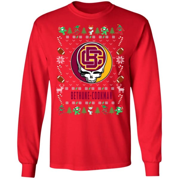 Bethune Cookman Wildcats Gratefull Dead Ugly Christmas Sweater