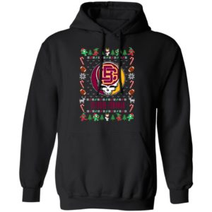 Bethune Cookman Wildcats Gratefull Dead Ugly Christmas Sweater