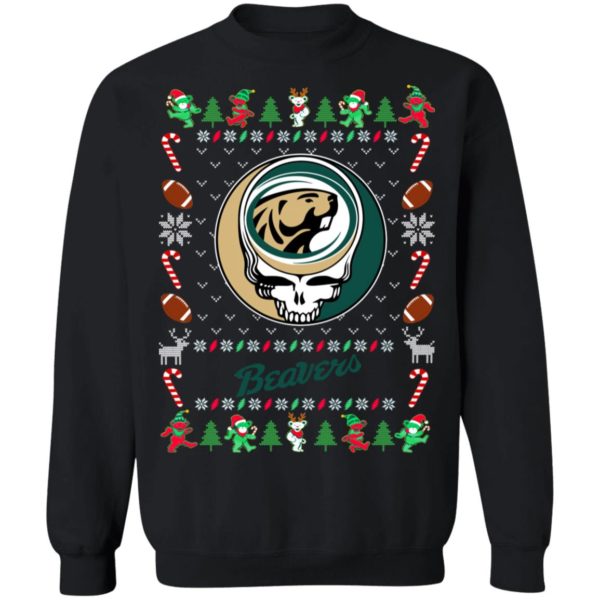 Bemidji State Beavers Gratefull Dead Ugly Christmas Sweater