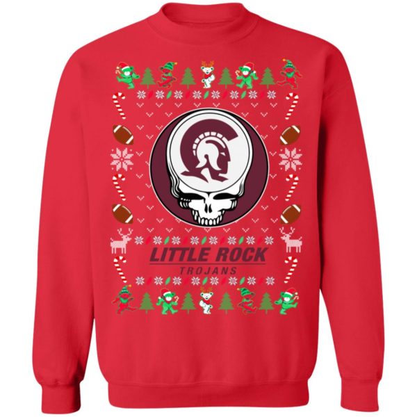 arkansas little rock trojans Gratefull Dead Ugly Christmas Sweater