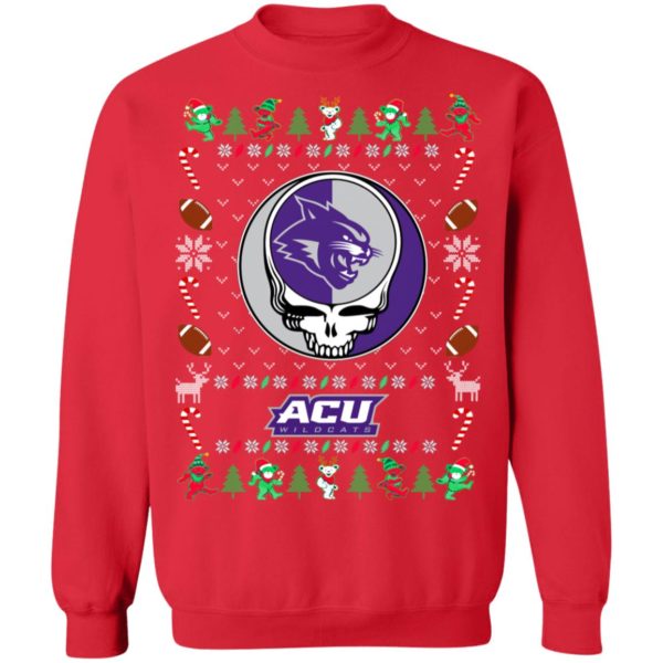 abilene christian wildcats Gratefull Dead Ugly Christmas Sweater
