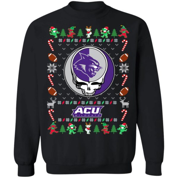 abilene christian wildcats Gratefull Dead Ugly Christmas Sweater