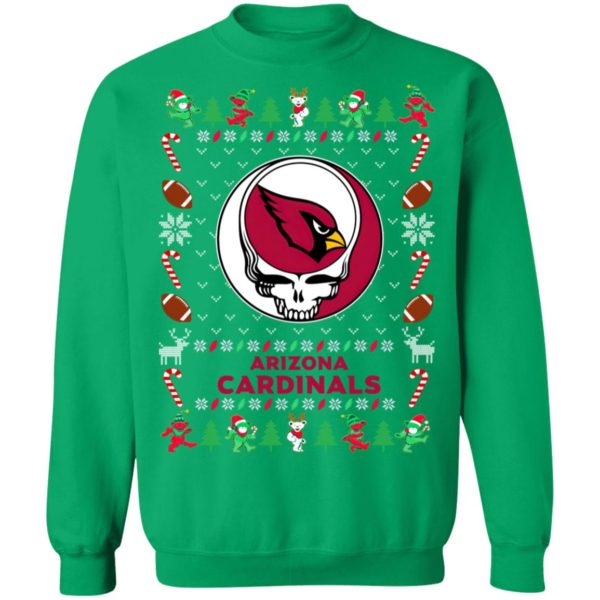 Arizona Cardinals Gratefull Dead Ugly Christmas Sweater
