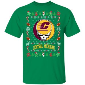 Central Michigan Chippewas Gratefull Dead Ugly Christmas Sweater