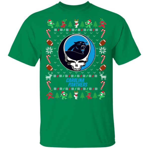 Carolina Panthers Gratefull Dead Ugly Christmas Sweater