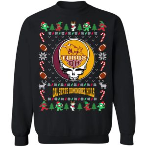 Cal State Dominguez Hills Toros Gratefull Dead Ugly Christmas Sweater