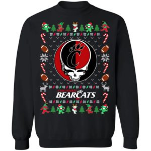 Cincinnati Bearcats Gratefull Dead Ugly Christmas Sweater
