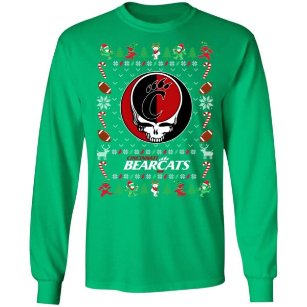 Cincinnati Bearcats Gratefull Dead Ugly Christmas Sweater