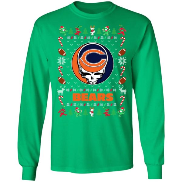 Chicago Bears Gratefull Dead Ugly Christmas Sweater
