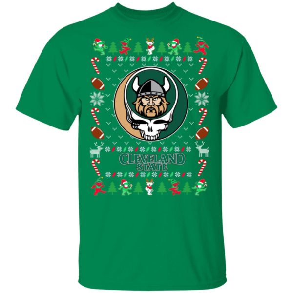 Cleveland State Vikings Gratefull Dead Ugly Christmas Sweater