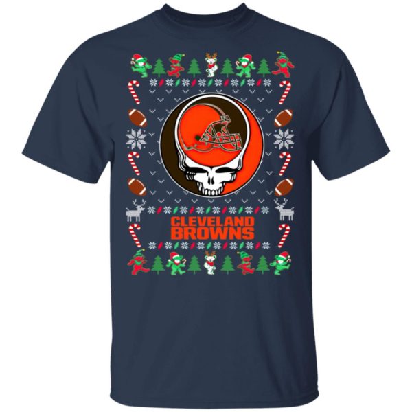 Cleveland Browns Gratefull Dead Ugly Christmas Sweater