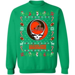 Cleveland Browns Gratefull Dead Ugly Christmas Sweater