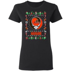 Cleveland Browns Gratefull Dead Ugly Christmas Sweater