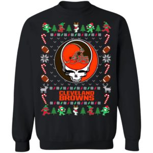 Cleveland Browns Gratefull Dead Ugly Christmas Sweater